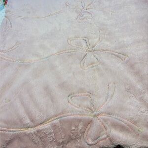 Juicy Couture Soft Blush Plush Throw Blanket